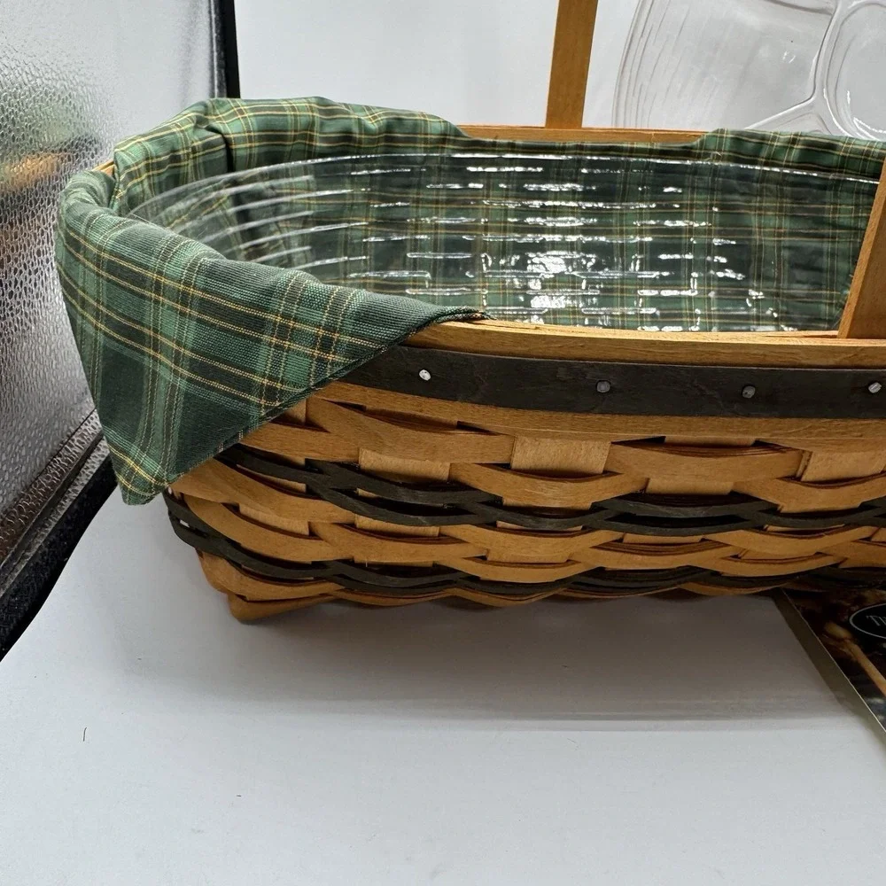Longaberger 1998 Edition Traditions Collection Hospitality Basket w/2 Protectors
